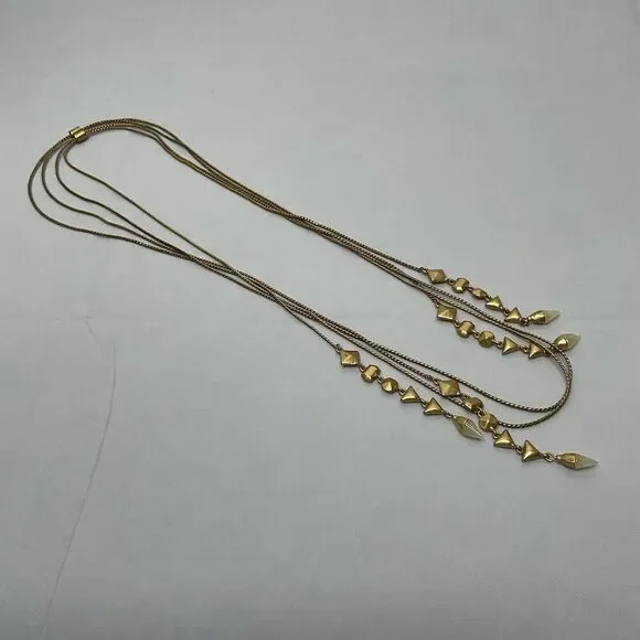 Stella & Dot Gold Long Necklace - Picture 6 of 8